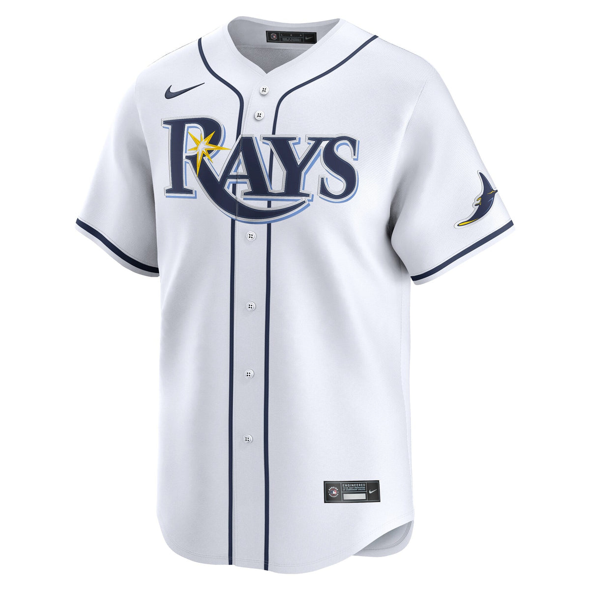 Tampa Bay Rays White Home Limited Custom Baseball Jersey
