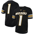 #1 Black Missouri Tigers Untouchable Football Replica Jersey