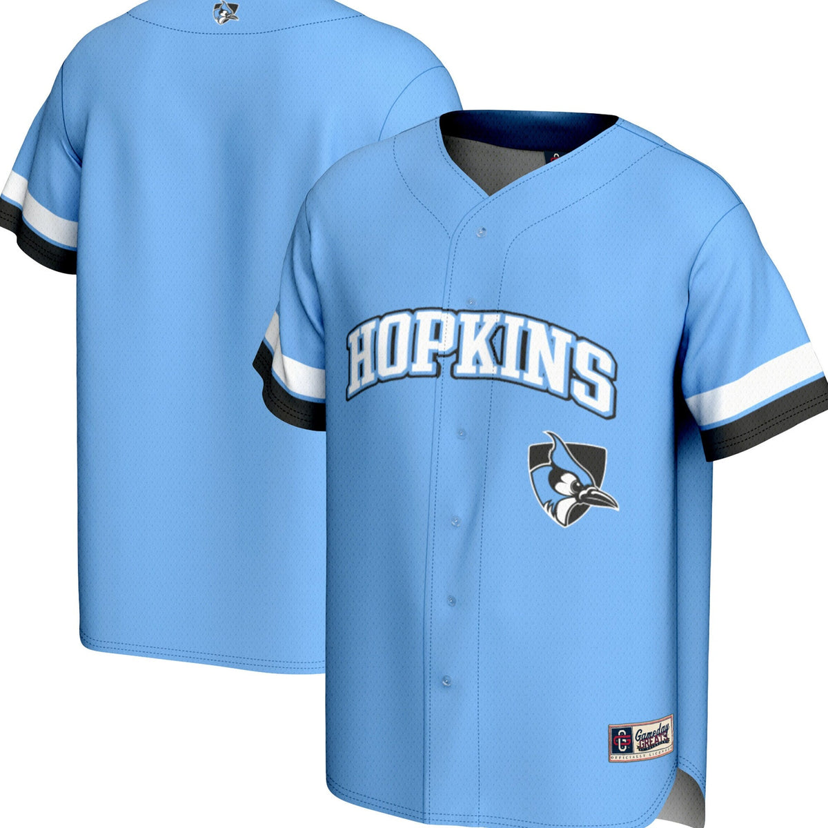 Johns Hopkins Blue Jays Spirit Baseball Jersey - Light Blue