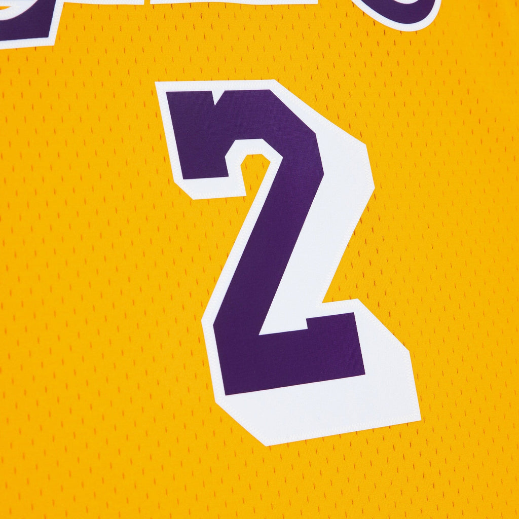 Los Angeles Lakers Derek Fisher 1996 Swingman Jersey - Light Gold