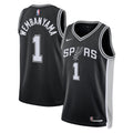 San Antonio Spurs Icon Edition Swingman Jersey - Black - Victor Wembanyama