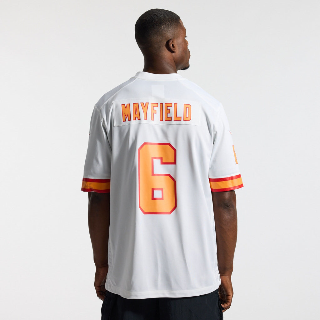 '76 Tampa Bay Buccaneers Baker Mayfield White Player Game Football Jersey