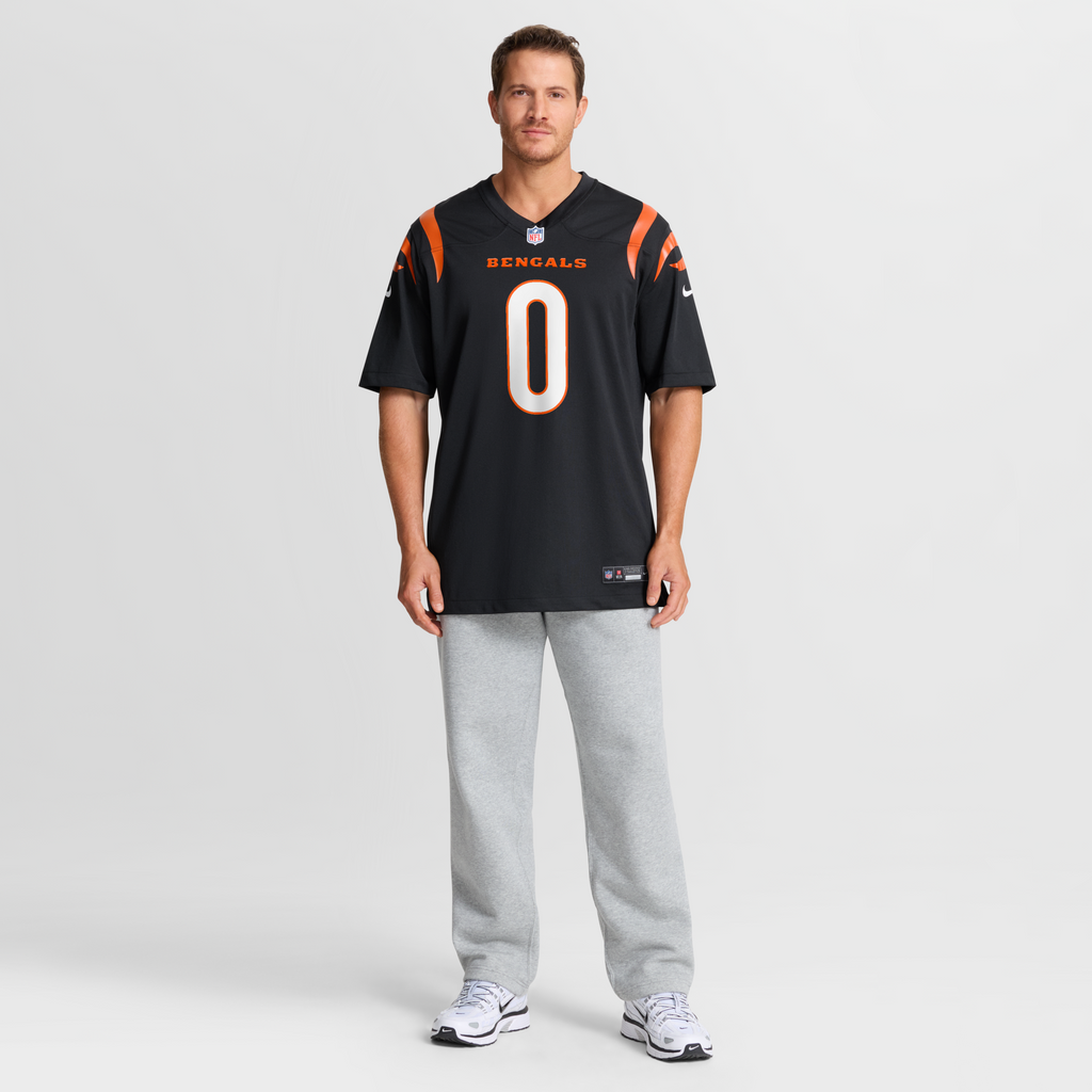 Cincinnati Bengals DJ Turner II Black Team Game Football Jersey
