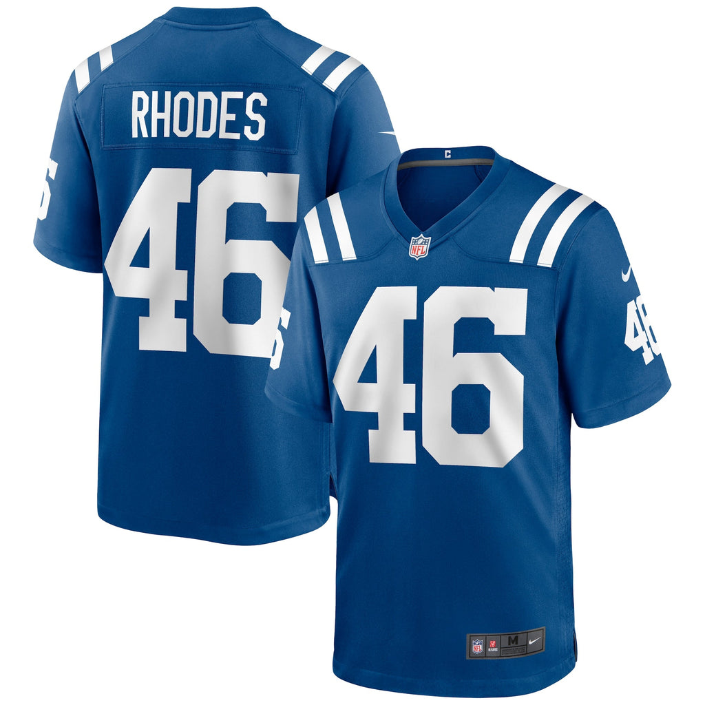 Indianapolis Colts Luke Rhodes Royal Game Football Jersey