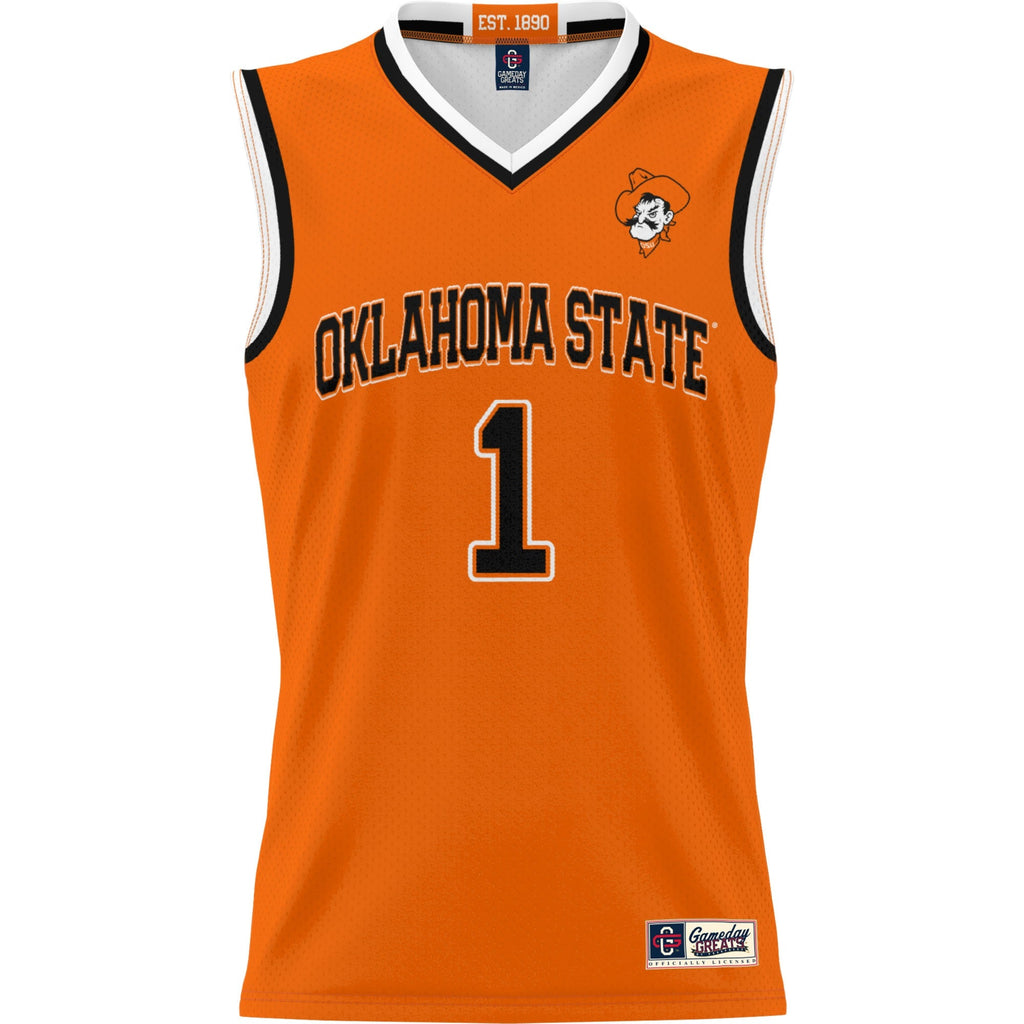 #1 Oklahoma State Cowboys Lightweight Basketball Jersey - Orange