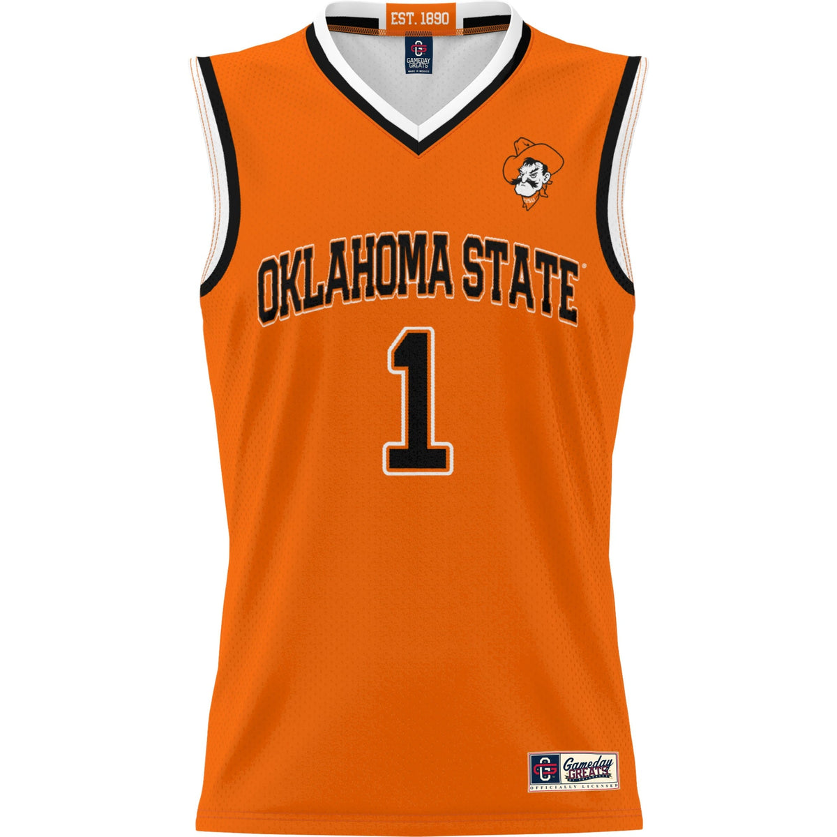 #1 Oklahoma State Cowboys Lightweight Basketball Jersey - Orange