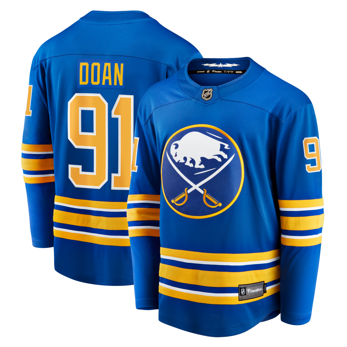 Buffalo Sabres Josh Doan Royal Home Premier Breakaway Player Hockey Jersey