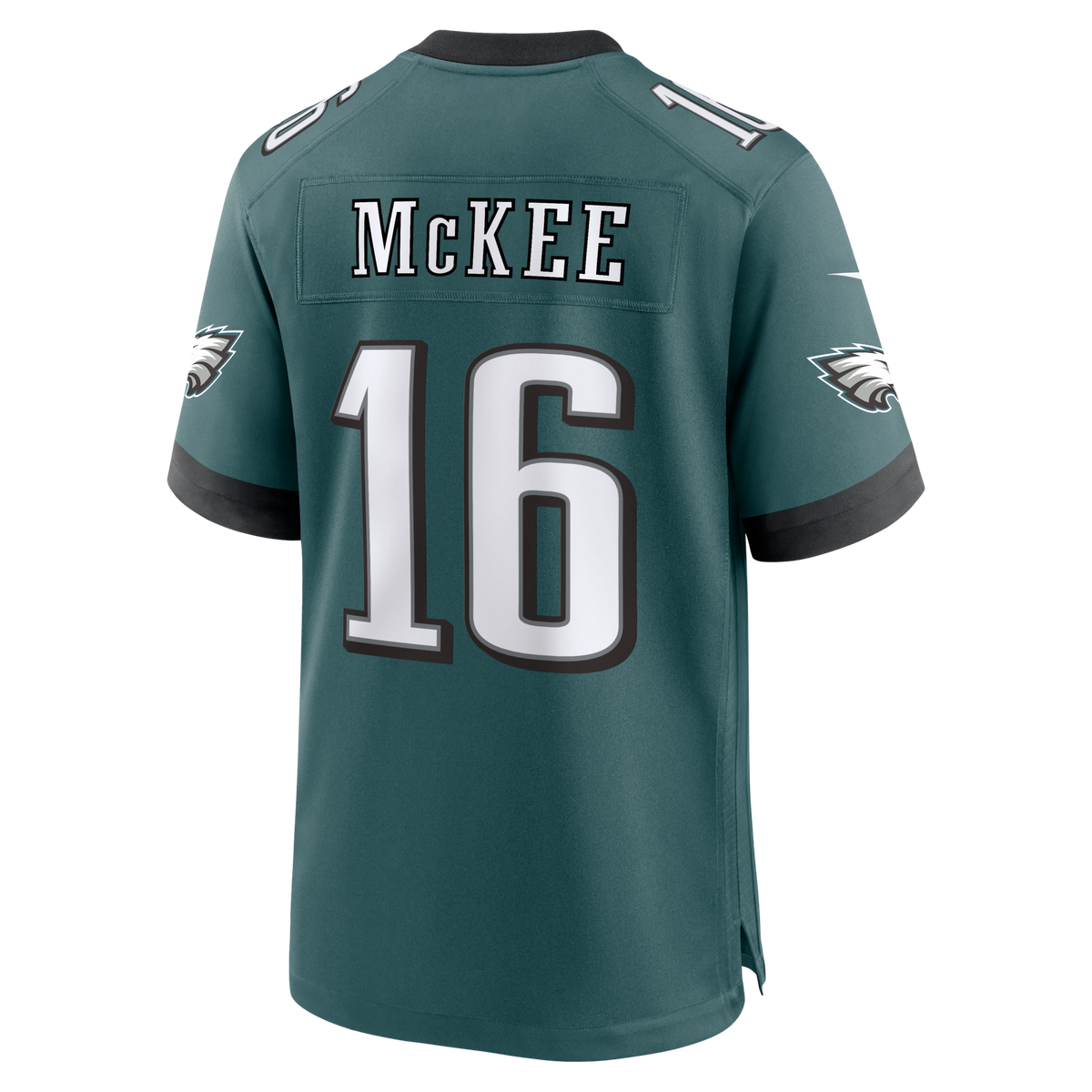 Philadelphia Eagles Tanner McKee Midnight Green Team Game Football Jersey