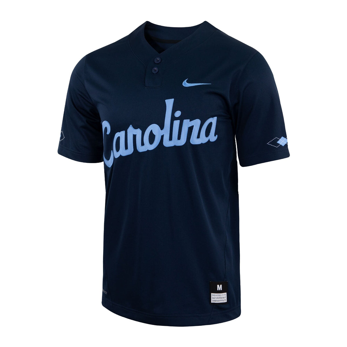 Navy North Carolina Tar Heels Two-Button Replica Baseball Jersey