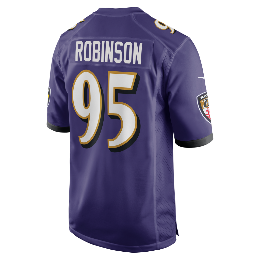Baltimore Ravens Tavius Robinson Purple Team Game Football Jersey