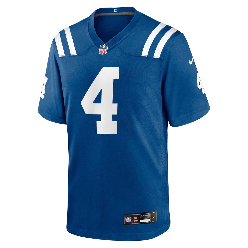 Indianapolis Colts Adam Vinatieri Royal Team Retired Game Football Jersey