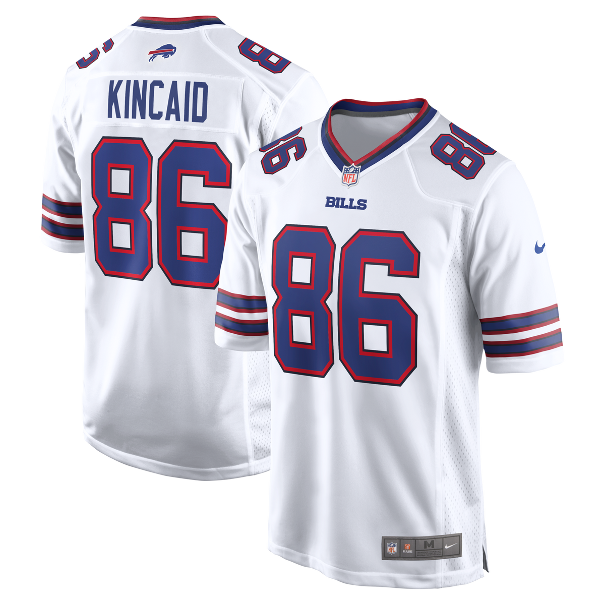 Buffalo Bills Dalton Kincaid White Game Football Jersey