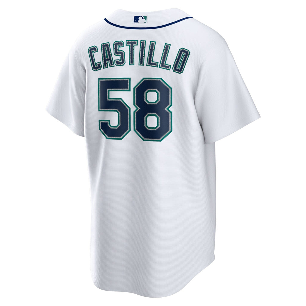 Seattle Mariners Luis Castillo White Home Replica Baseball Jersey