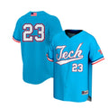 #23 Royal Louisiana Tech Bulldogs Lightweight Collegiate Baseball Fashion Jersey