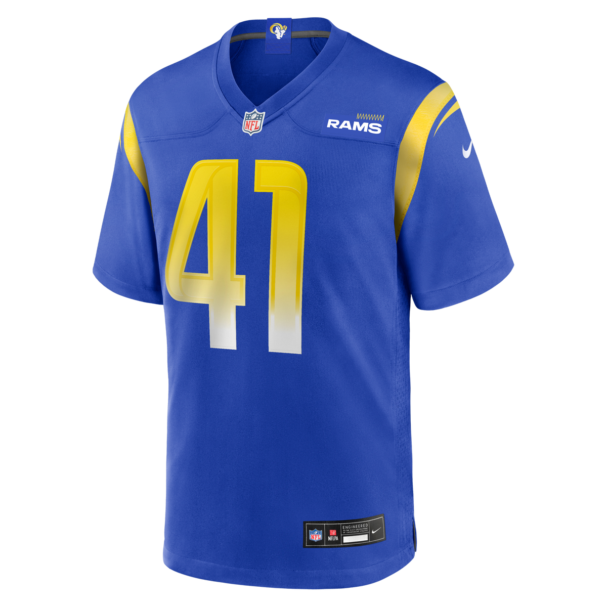 Los Angeles Rams Cameron McCutcheon Royal Game Football Jersey