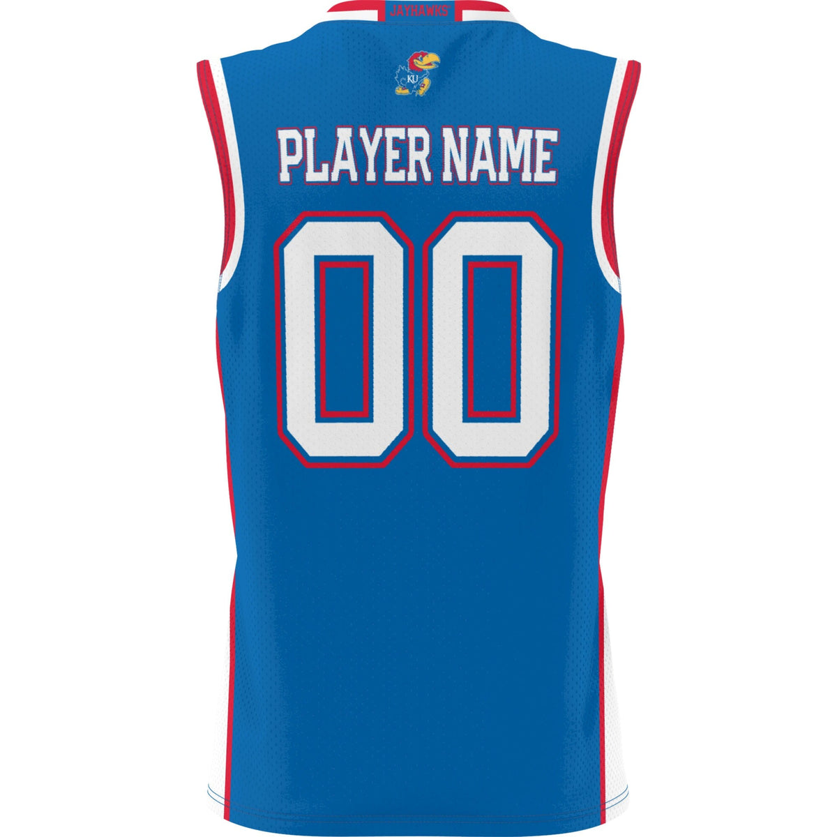 Kansas Jayhawks Lightweight NIL Pick-A-Player Basketball Jersey - Royal