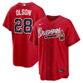 Atlanta Braves Matt Olson Red Alternate Replica Baseball Jersey