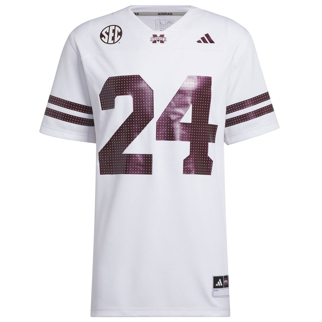 White Mississippi State Bulldogs White Out Jersey
