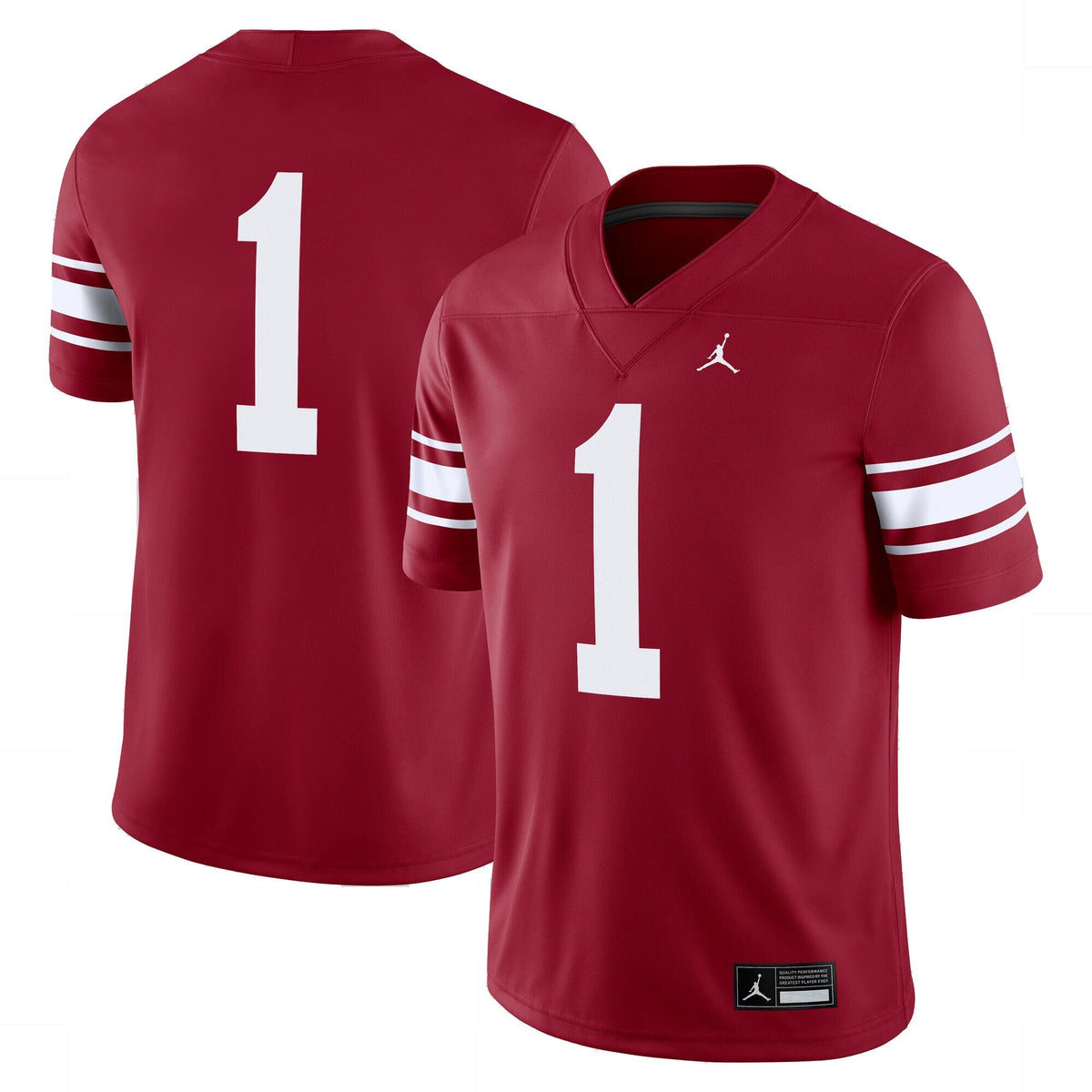 #1 Oklahoma Sooners Throwback Alternate Game Jersey - Crimson