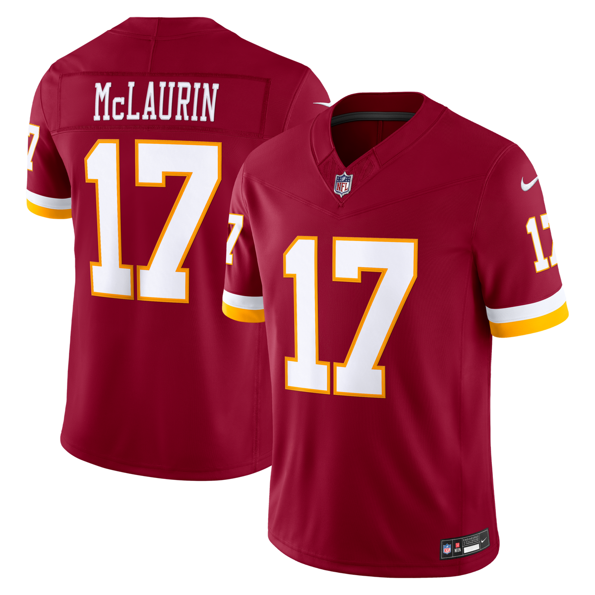 Washington Commanders Terry McLaurin Burgundy Team Vapor F.U.S.E. Stitched Limited Football Jersey