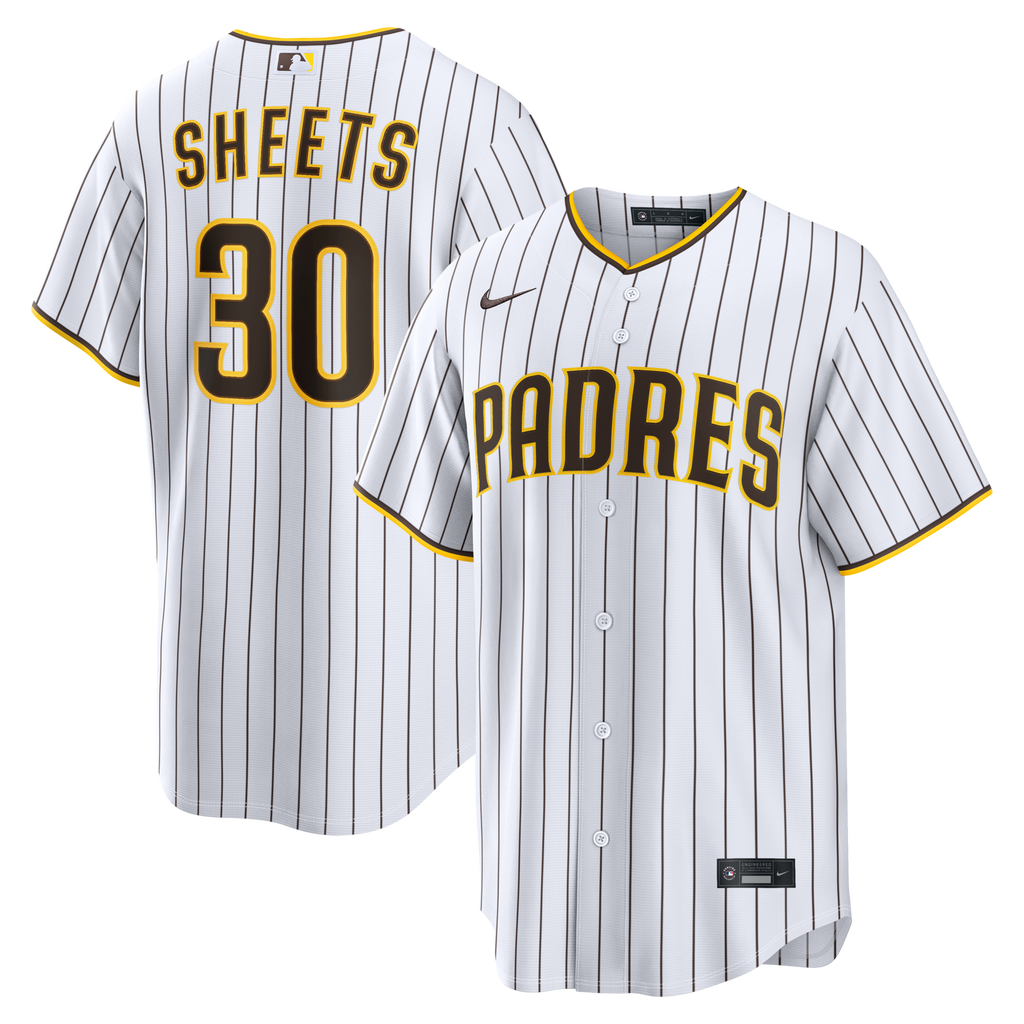 San Diego Padres Gavin Sheets White Home Replica Baseball Jersey