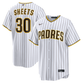 San Diego Padres Gavin Sheets White Home Replica Baseball Jersey