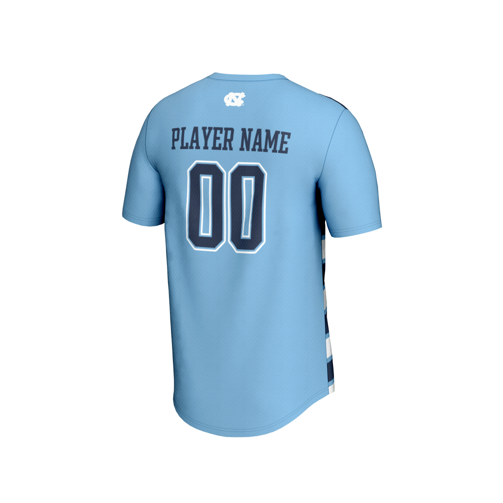 North Carolina Tar Heels Collegiate Soccer NIL Pick-A-Player Fashion Jersey - Carolina Blue/Navy