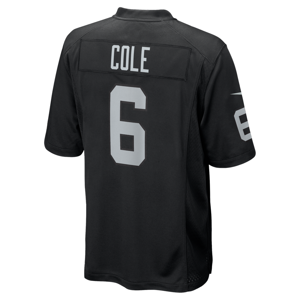 Las Vegas Raiders AJ Cole Black Game Football Jersey