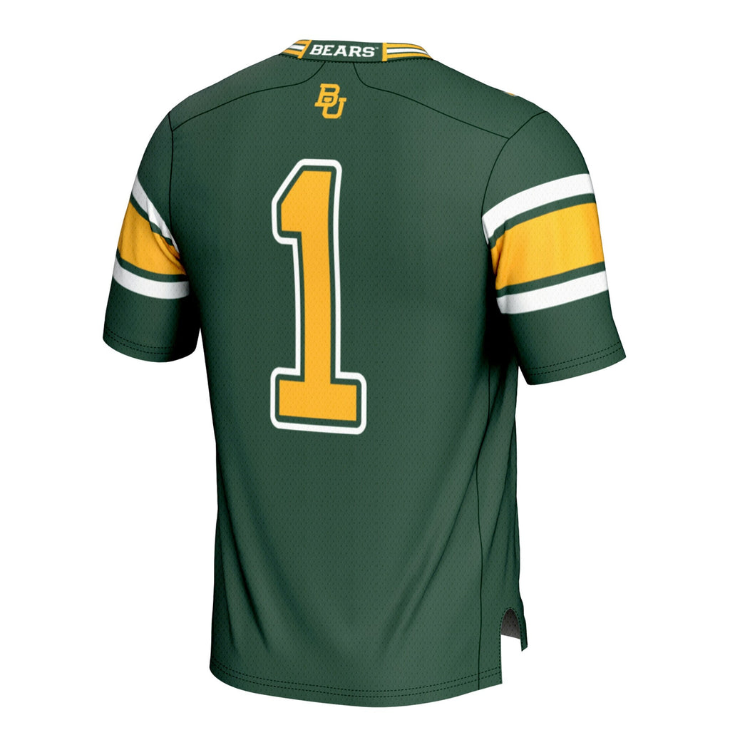 #1 Green Baylor Bears Football Jersey