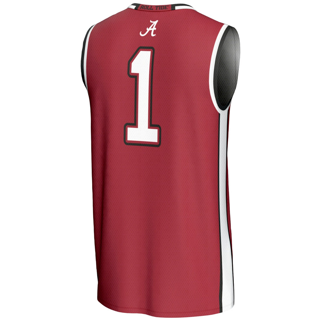 #1 Crimson Alabama Crimson Tide Lightweight Basketball Jersey