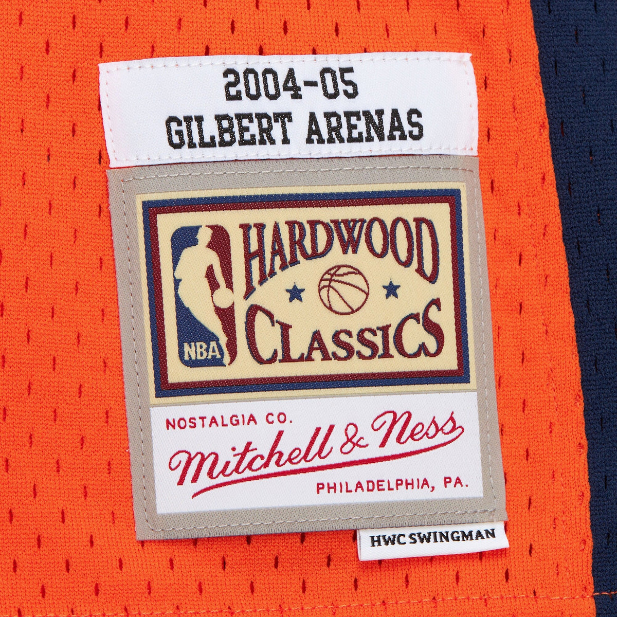Washington Bullets Gilbert Arenas 2004 Alternate Jersey - Orange