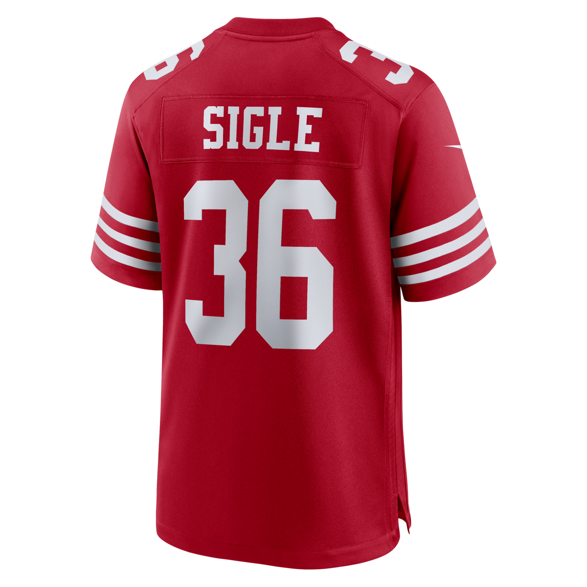 San Francisco 49ers Marques Sigle Scarlet Team Game Football Jersey