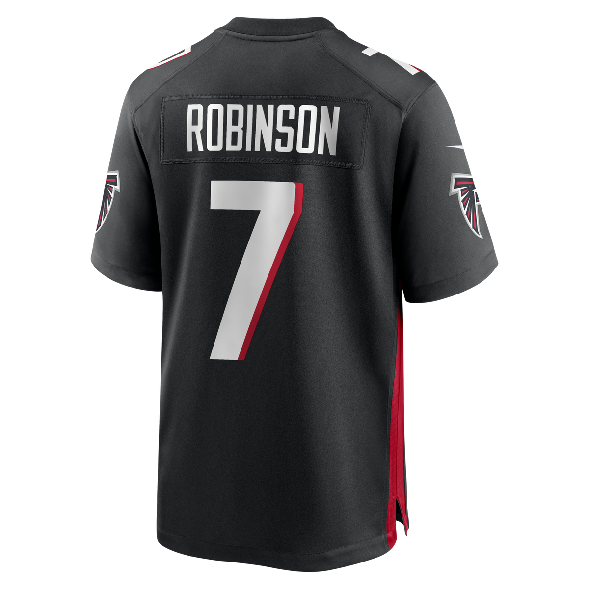 Atlanta Falcons Bijan Robinson Black Game Football Jersey