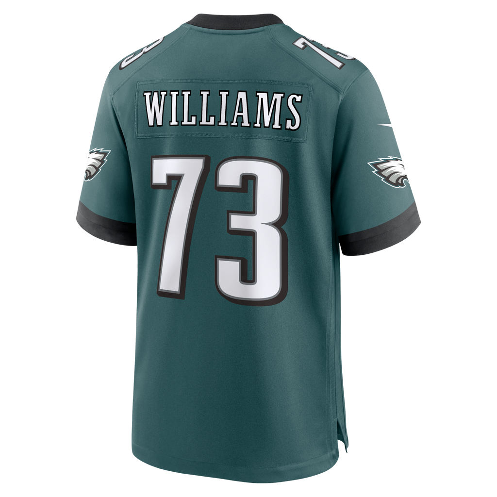 Philadelphia Eagles Cameron Williams Midnight Green Team Game Football Jersey