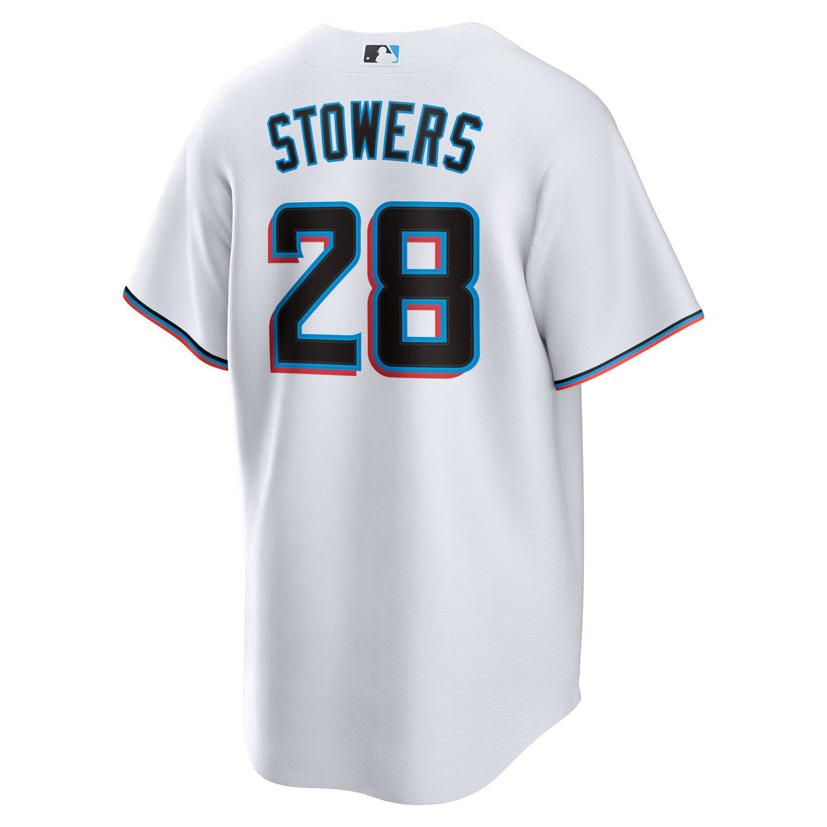 Miami Marlins Kyle Stowers White Home Replica Baseball Jersey
