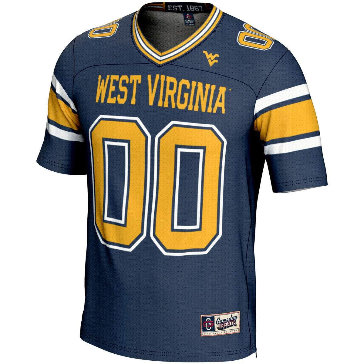 West Virginia Mountaineers NIL Pick-A-Player Football Jersey - Navy