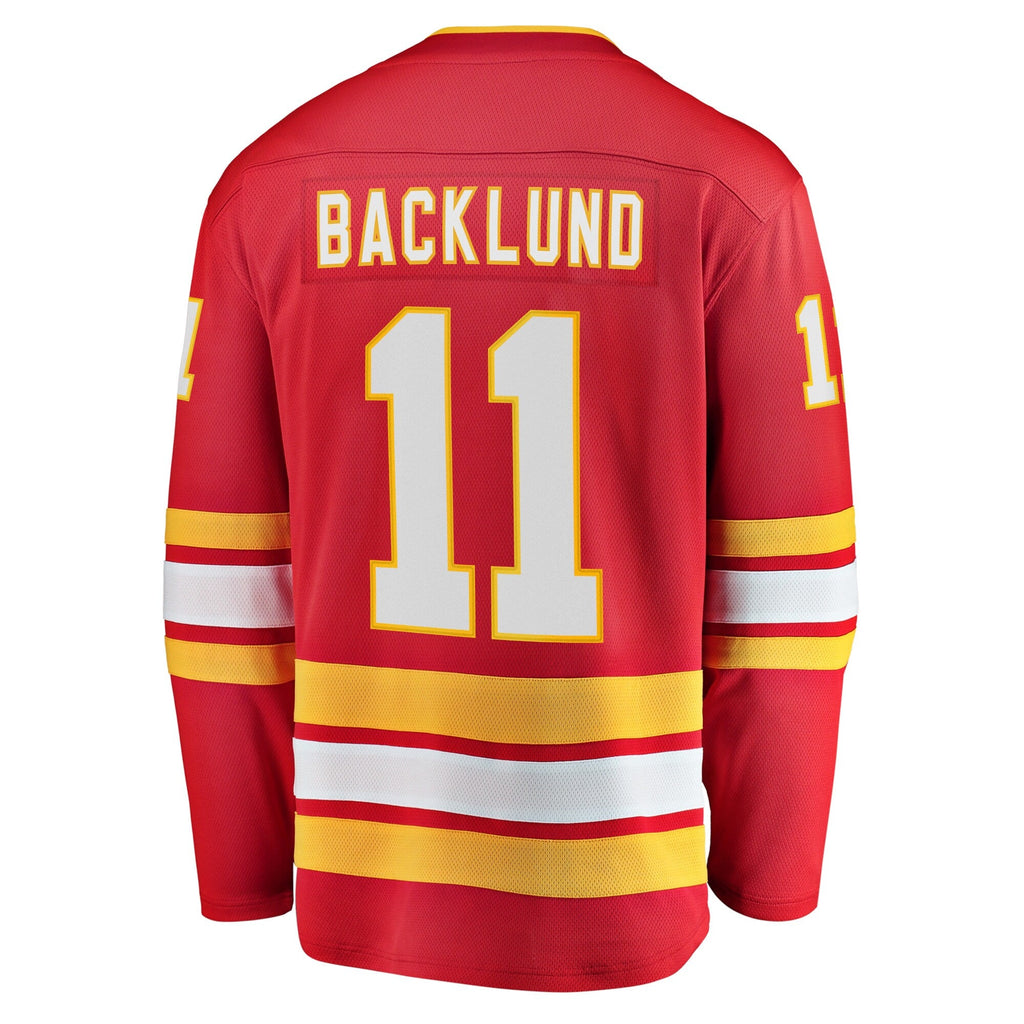 Calgary Flames Mikael Backlund Red Home Breakaway Player Hockey Jersey