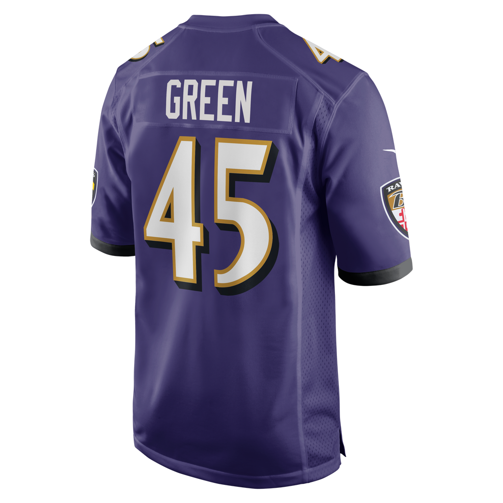 Baltimore Ravens Mike Green Purple Team Game Football Jersey