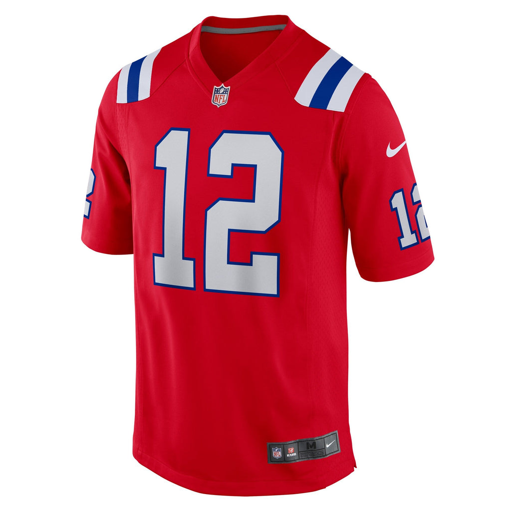 New England Patriots Tom Brady Red Retired Player Alternate Game Football Jersey