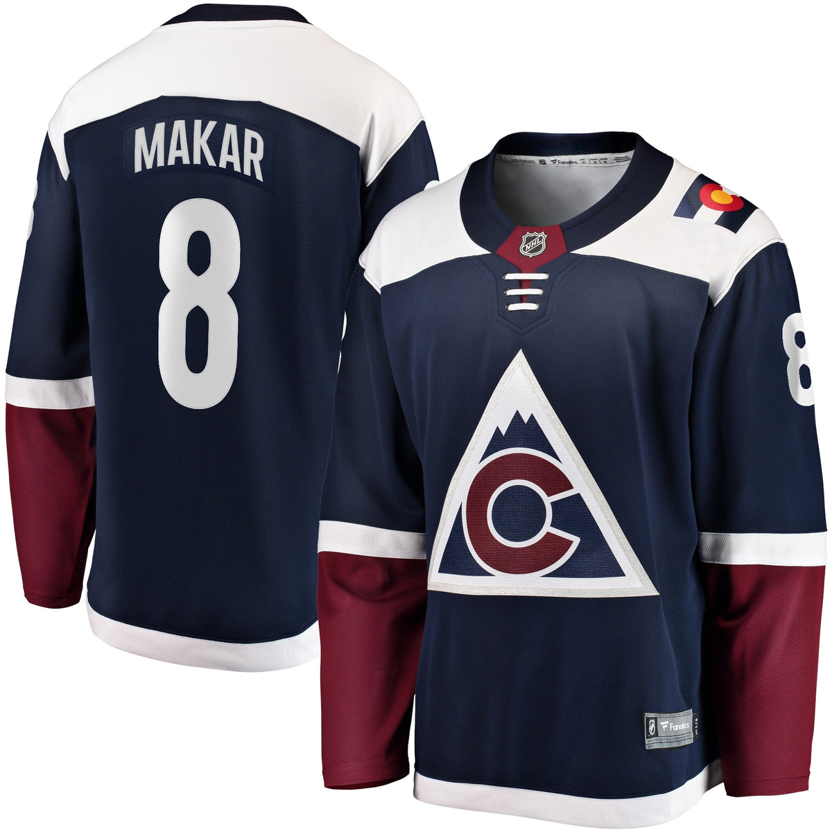 Colorado Avalanche Cale Makar Navy Breakaway Hockey Jersey