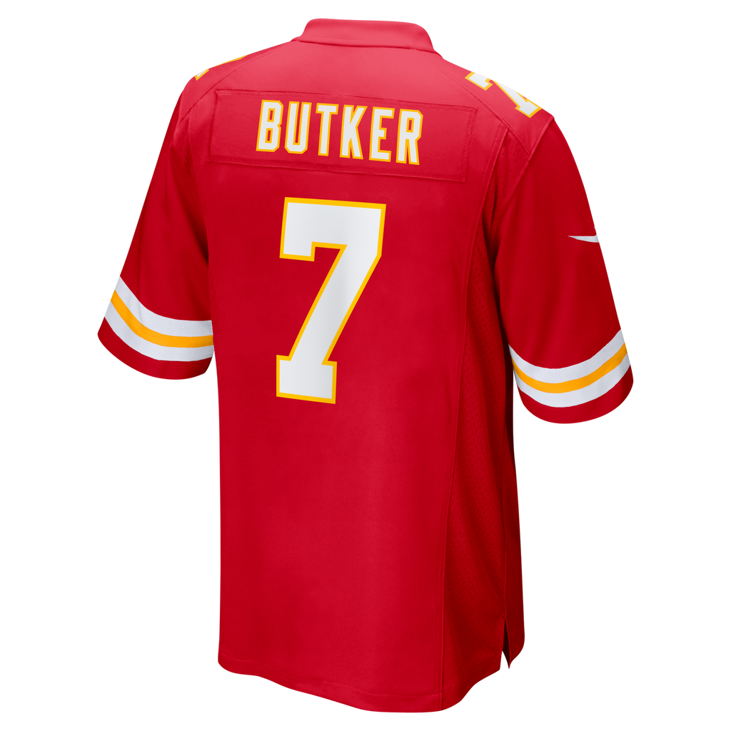 Kansas City Chiefs Harrison Butker Red Game Football Jersey