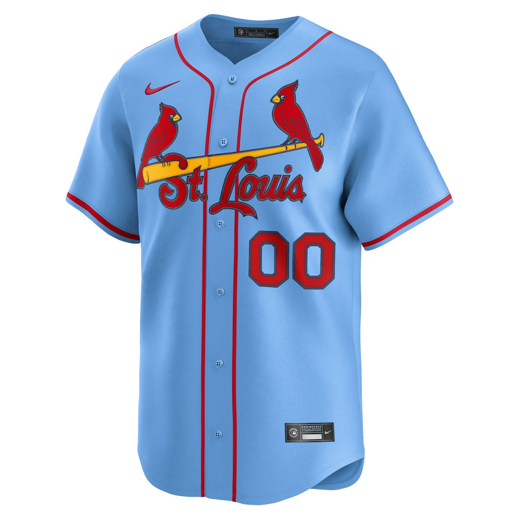 St. Louis Cardinals Light Blue Alternate Limited Custom Baseball Jersey