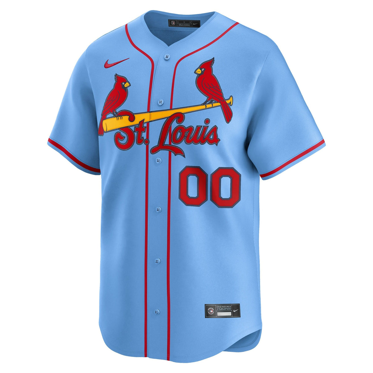 St. Louis Cardinals Light Blue Alternate Limited Custom Baseball Jersey