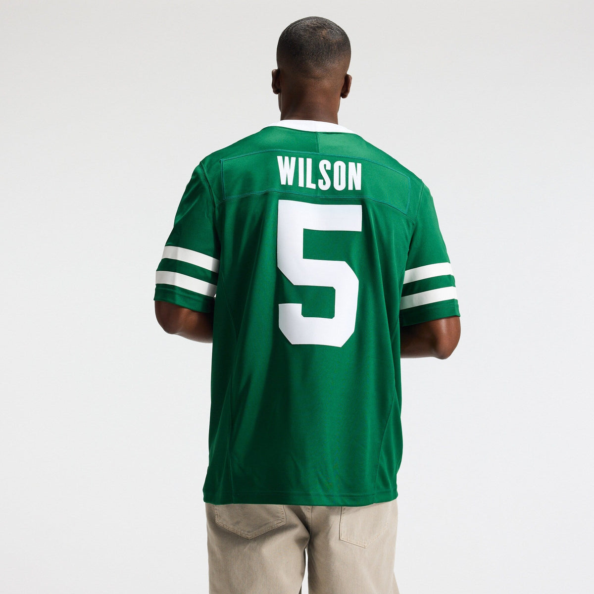 New York Jets Garrett Wilson Legacy Green Team Vapor F.U.S.E. Stitched Limited Football Jersey