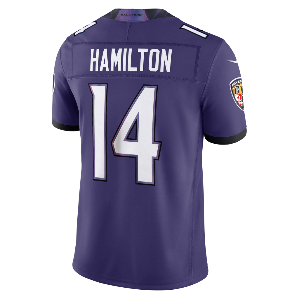 Baltimore Ravens Kyle Hamilton Purple Team Vapor F.U.S.E. Stitched Limited Football Jersey