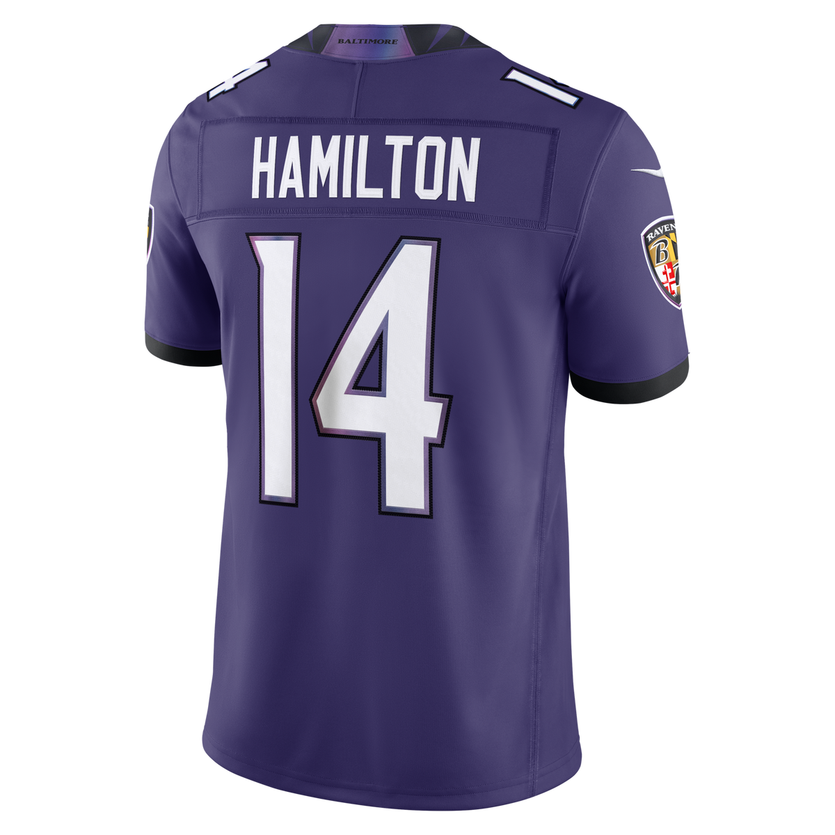 Baltimore Ravens Kyle Hamilton Purple Team Vapor F.U.S.E. Stitched Limited Football Jersey
