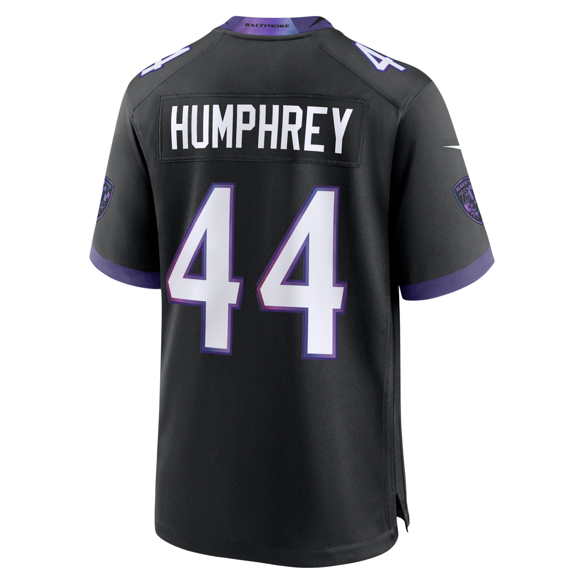 Baltimore Ravens Marlon Humphrey Black Alternate Game Football Jersey