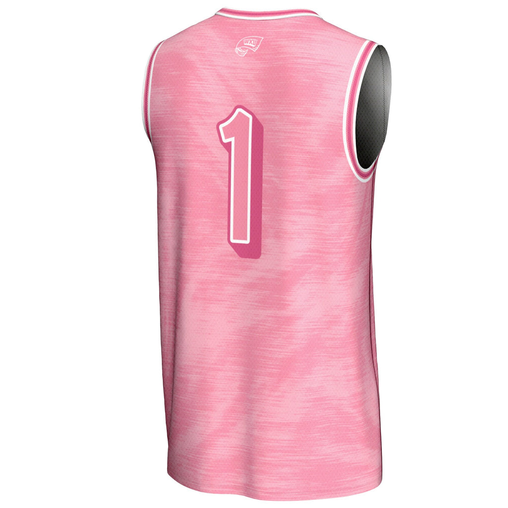 #1 Western Kentucky Hilltoppers Lightweight Basketball Jersey - Pink