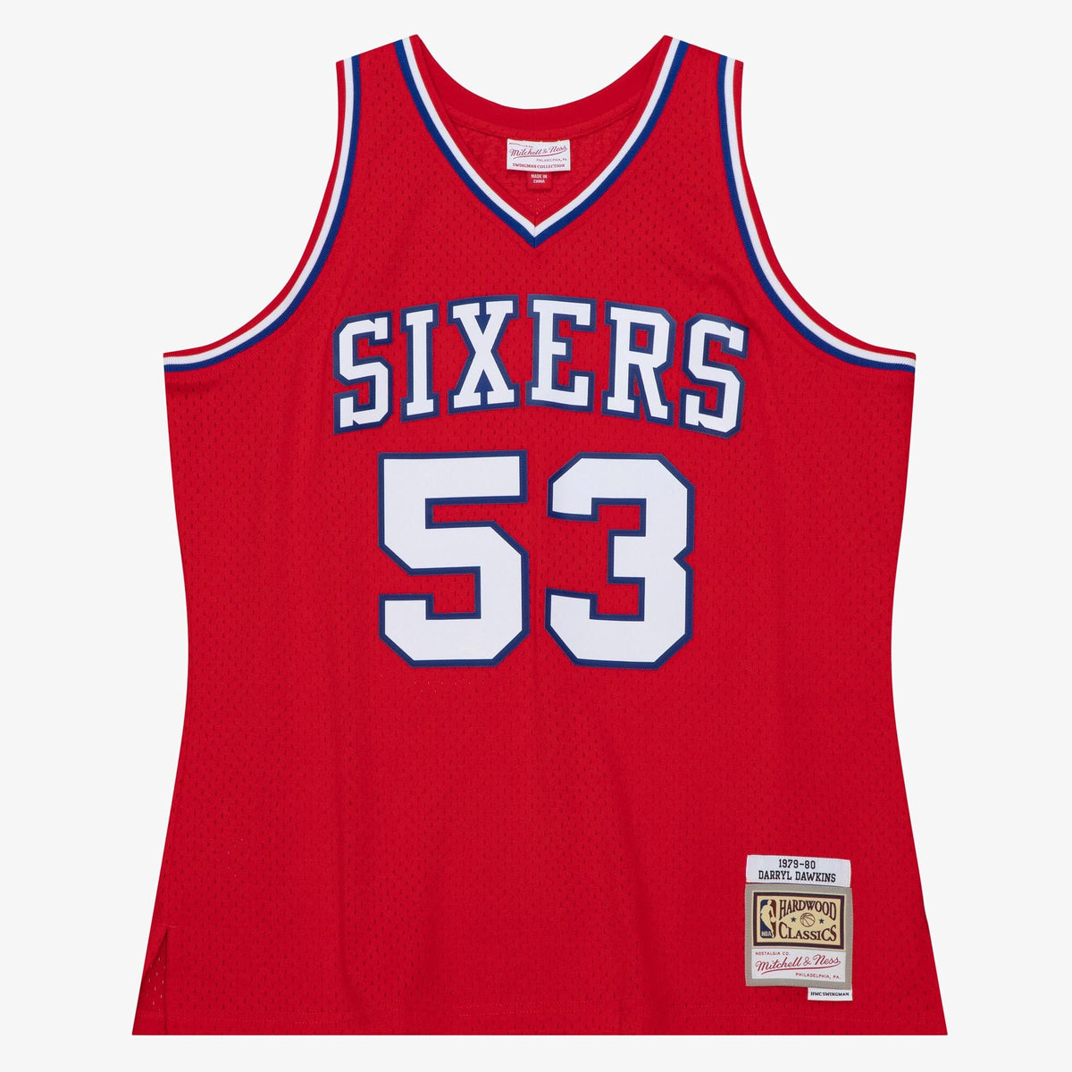 Philadelphia 76ers Darryl Dawkins 1979 Dark Jersey - University Red