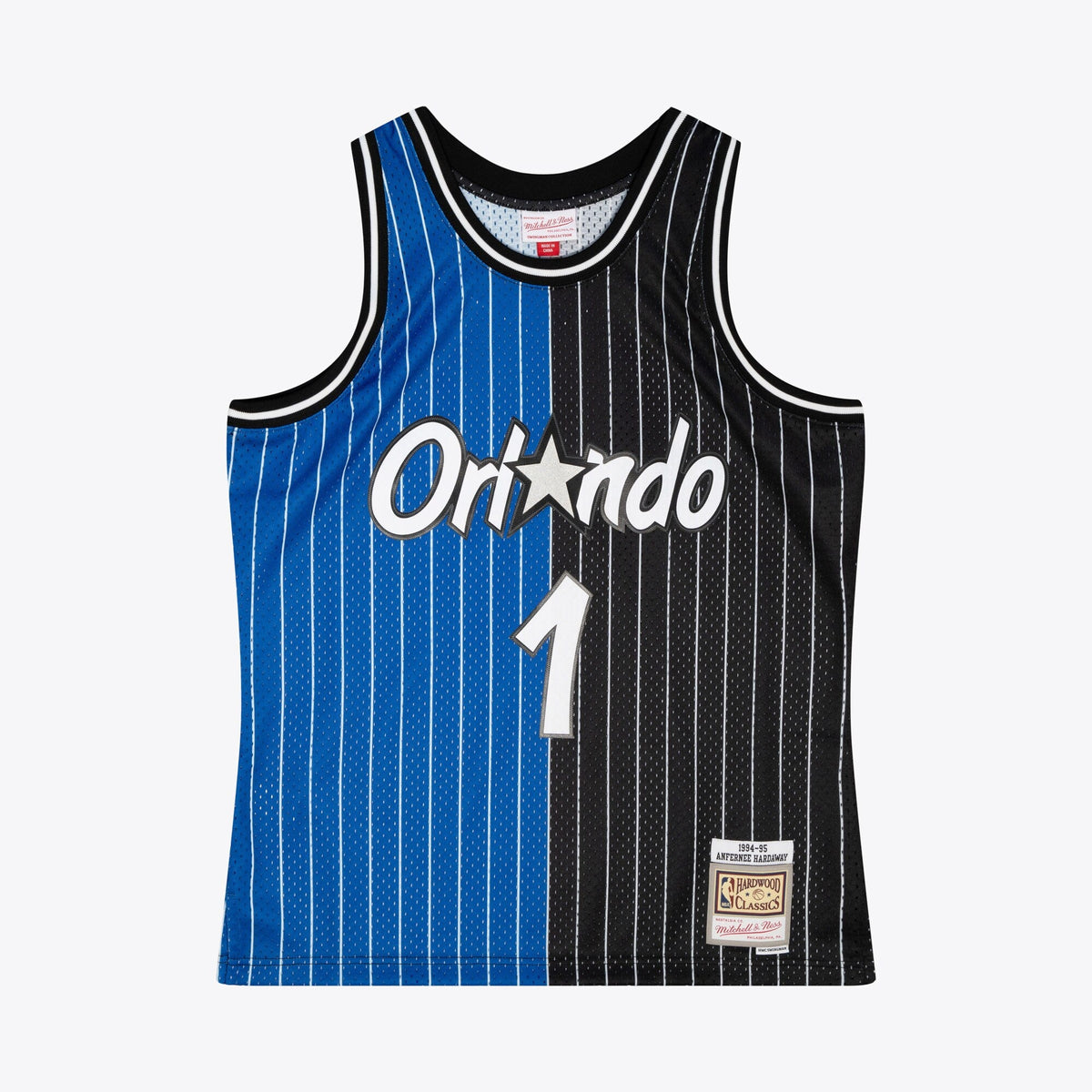 Orlando Magic Anfernee Hardaway 1994 Split Swingman Jersey - Black/Blue